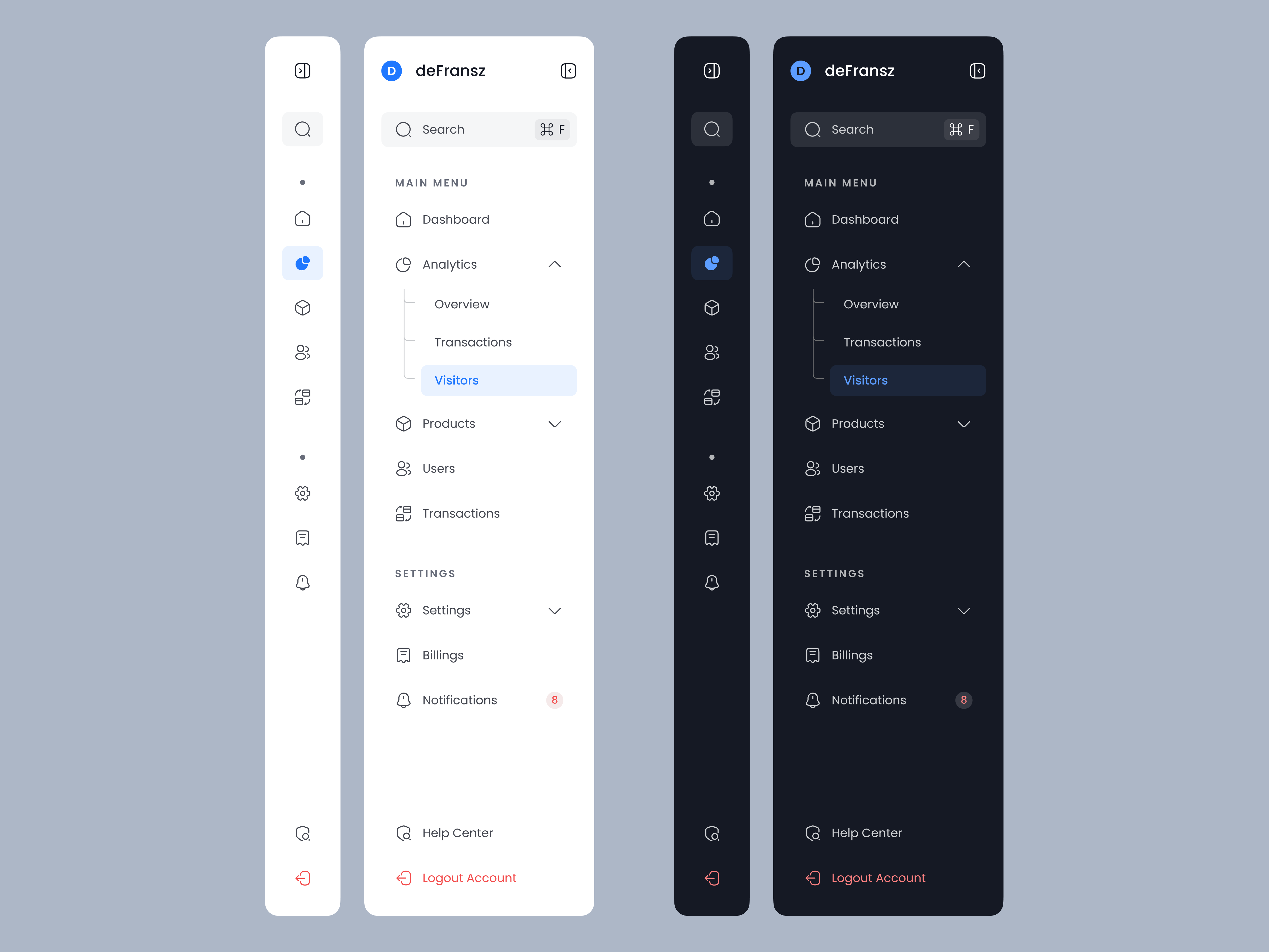 Sidebar by Syncostech on Dribbble