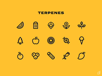 Cannabis Terpene Icons cannabis cannabis ecommerce cannabis icons marijuana marijuana ecommerce marijuana icons terpene icons terpenes terps