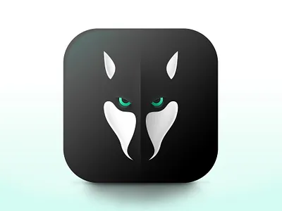Wolfy App Icon app icon chat chat app colorful cool design flat graphic design gui icon design illustration ios ios icon iphone logo ui vector wolf