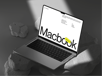 Macbook Pro Mockups 3d blender figma illustration layout ligh macbook mockup render stone typography