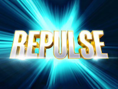 REPULSE | Text Effect - Photoshop Template 3d 3d text design logo mockup photoshop repulse template