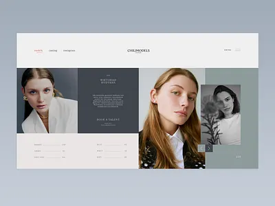 chilimodels info page figma infopage landingpage models page ui ux web xd