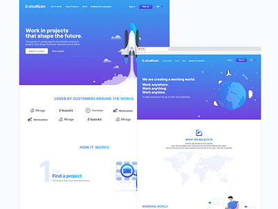 Studicon web app design ui ui design web design