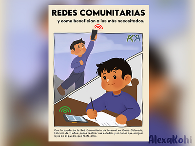 Poster, Redes Comunitarias post poster