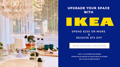 IKEA - Landing Page branding challenge design graphic design landing page logo typography ux