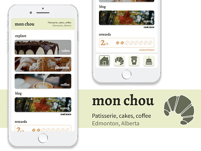 mon chou app app branding daily ui design graphic design logo mobile ui ux vector