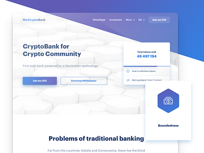 Crypto Bank app bitcoin blockchain crypto cryptocurrency cyberpunk dashboard design ethereum finance ico interface landing market product token tokens ui ux web