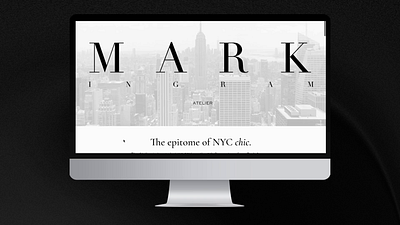 Mark Ingram Atelier & Collection branding squarespace strategy typography ux web design