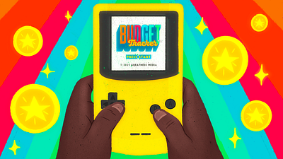 How to Gamify Your Financial Habits article coin design editorial game gameboy gaming graphic design illustration nintendo rainbow retro retro gaming vintage