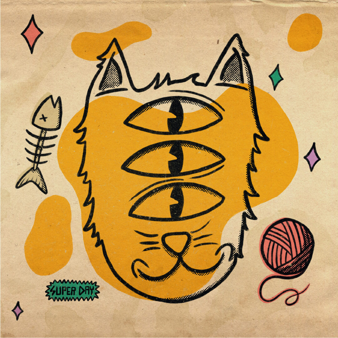 Kosmic Kat art artwork cat digital art digital artist digital artwork digital drawing digital illustration digital sketch ditressed draw drawing illustration ipad pet procreate sketch sketching texture textured