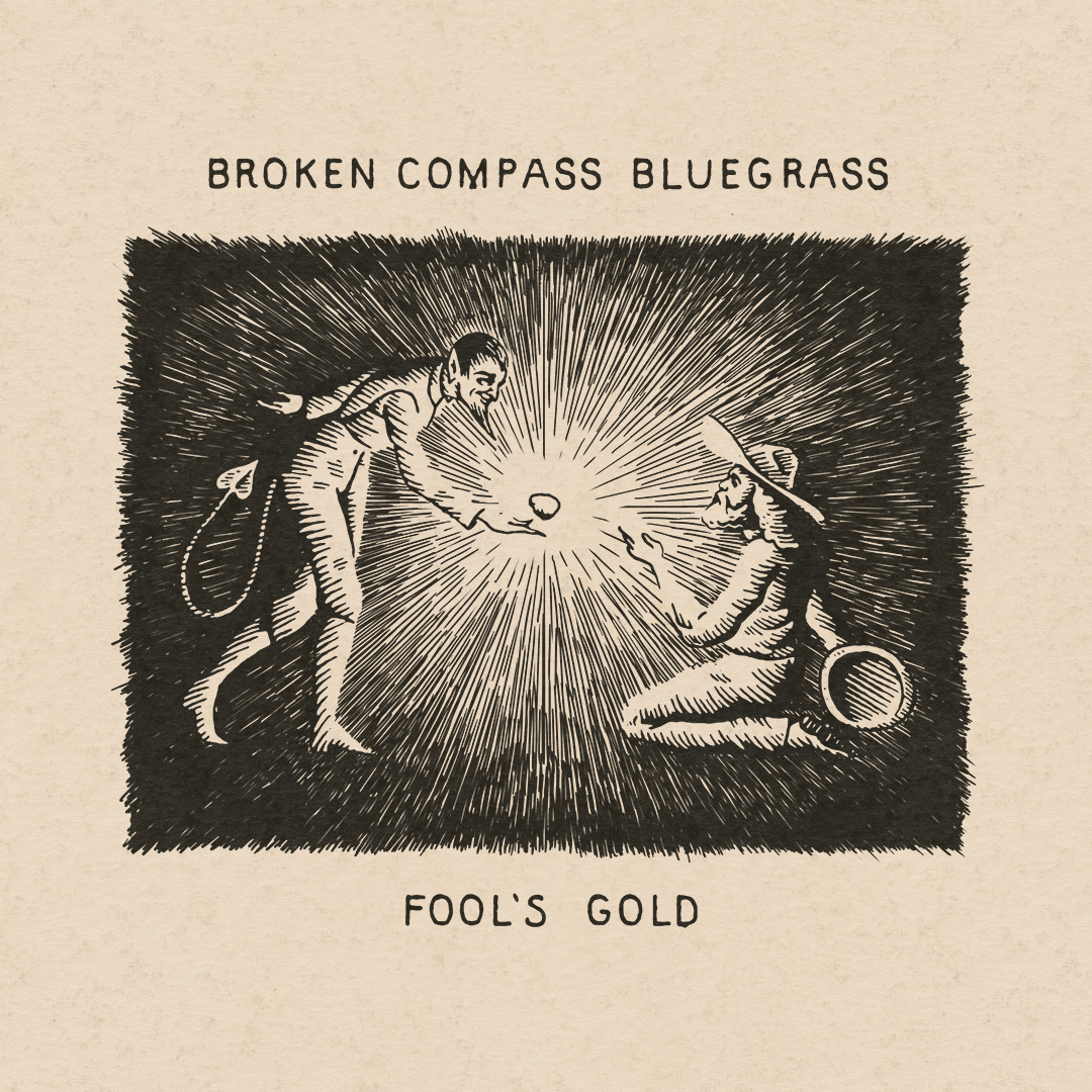 Broken Compass badge branding cowboy desert design devil graphic design illustration logo vintage western