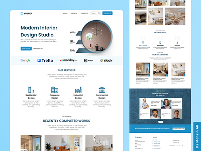 Interior design website branding design interior ui ui design uidesign uiux ux website websites