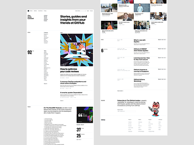 Blog homepage layout bauhaus brand editorial layout minimal mona software web wordpress