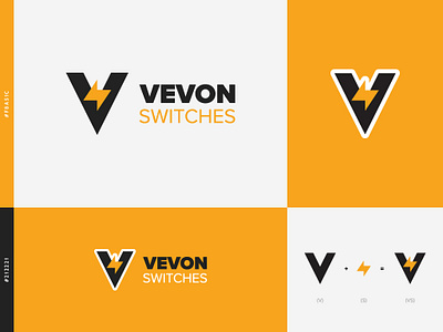 Vevon Switches - Logo Breakdown branding graphic design illustration illustrator logo minimal