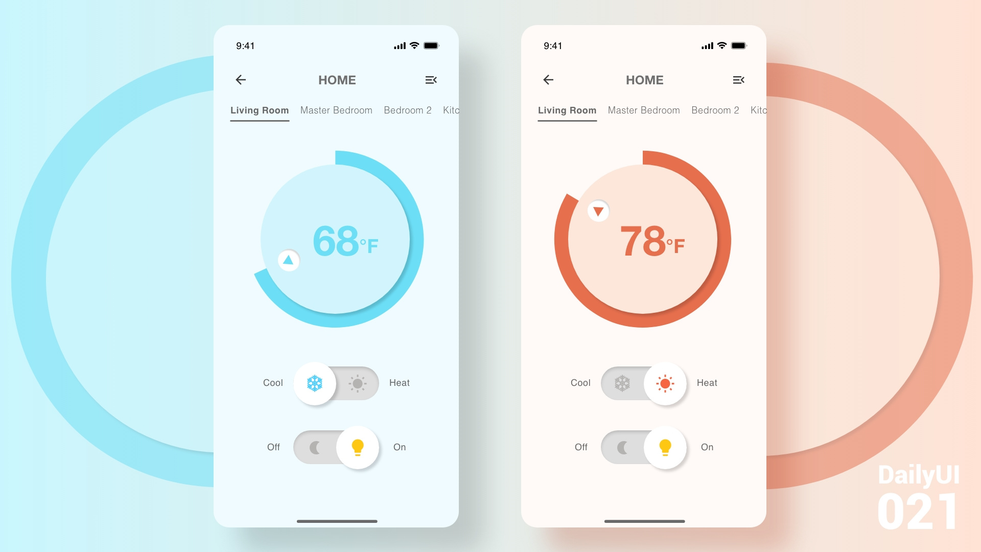DailyUI 021 daily ui 021 daily ui 21 dailyui dailyui021 dailyui21 home ui on off ui smart home ui ui ux