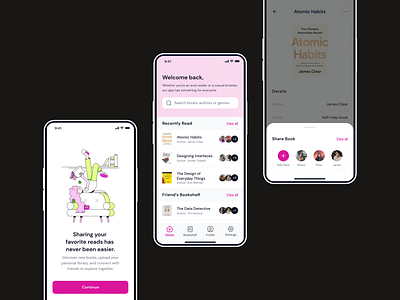 Book Sharing App Concept app app design design mobile ui ui ui design