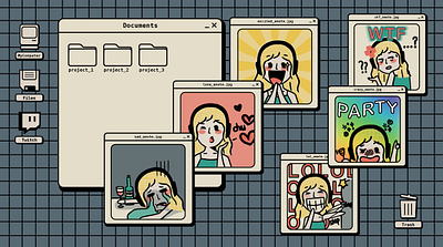 Illustration, Twitch Custom Emotes character design emotes illustration streaming twitch