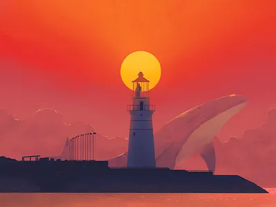 Sailing Center Dusk imagination