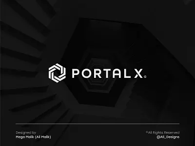 Portal logo design - Minimalistic & bold logo design bold logo branding circle circle logo clean logo design graphic design illustration logo logo design mega malik minimalistic logo modern logo o o logo p logo portal portal logo round logo vector