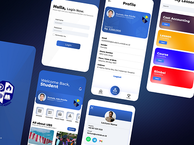 Student Mobile App ade app design indonesia manado mobile mogandi student student app ui uiux ux
