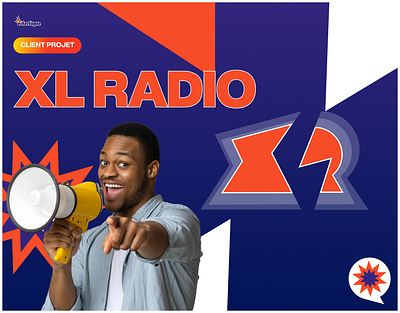 XL Radio Brand Identity branding eclectique electic graphic design logo radio thierry paré twitch