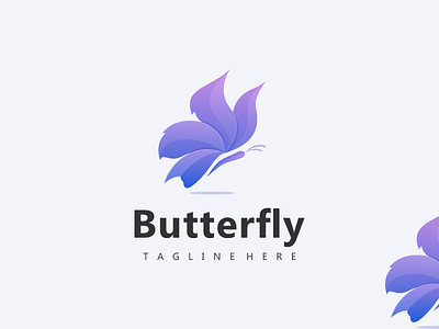 Butterfly Logo animal brand branding business butterfly company design elegant icon illustration inspirationlogo logo logofolio logotype symbol vector