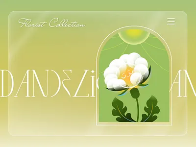 Dandelion - Lost in a dreamy Flower Collection adobe adobe illustrator agency animation app app design application art brand color creative daily ui figma green illustraion illustration art illustrations illustrator inspiration landing page