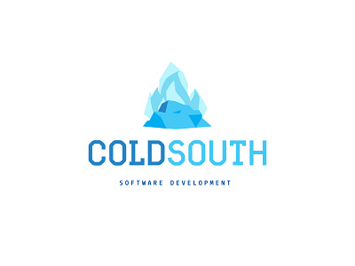 ColdSouth blue brand brand design brand identity branding chile flat light logo software develpmen south vector