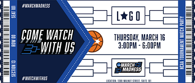 March Madness Watch Party Invite branding design graphic design typography