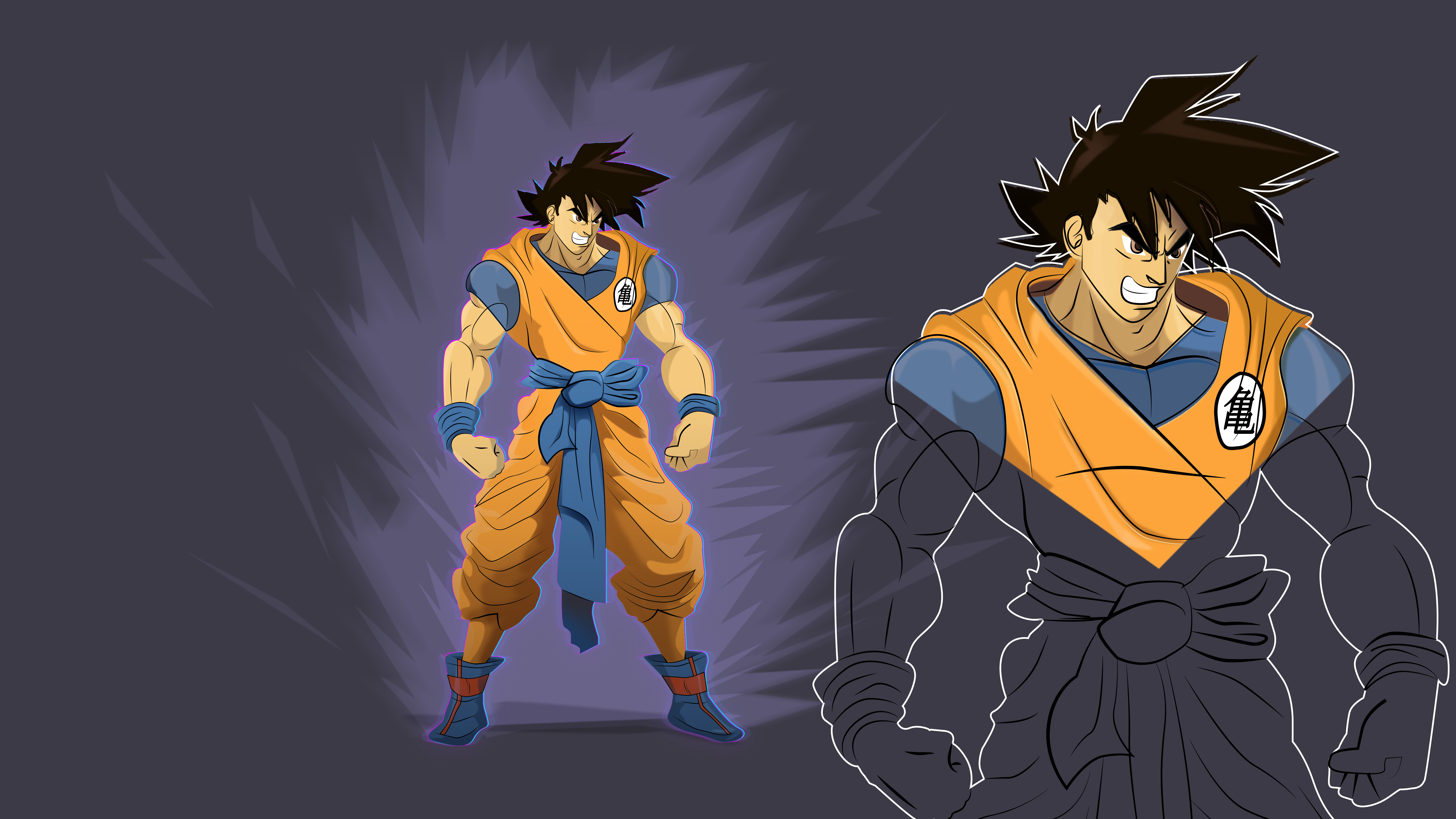 Goku - Kakaroto akira toriyama anime character design dragon ball drawing goku illustration illustrator photoshop
