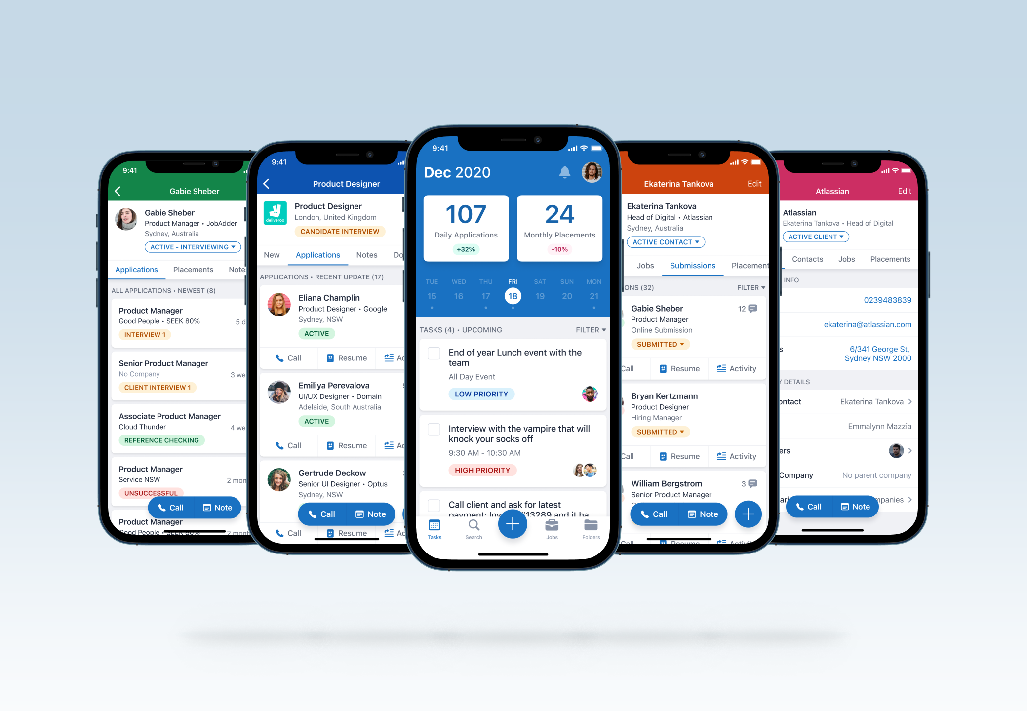 Design of the enhanced version of the JobAdder Mobile App