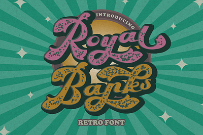 Free Retro Bold Font - Royal Banks grunge font vintage script