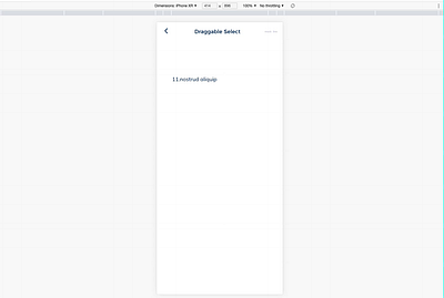 Dragable select from NUI mobile components library app app development branding design html illustration javascript less logo mobile mobile ui nodejs react ui