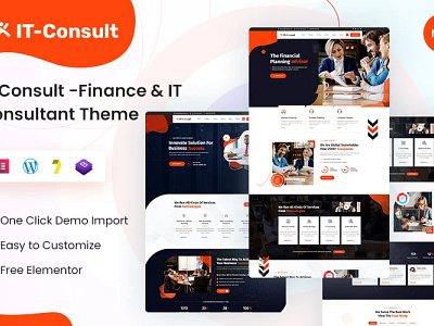 IT Consult -Finance &ITConsultant Theme trading ui