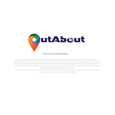 logo for out about branding graphic design logo