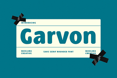 Garvon Soft Sans Serif Font animation branding font fonts graphic design logo nostalgic