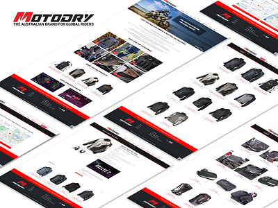 MOTODRY - THE AUSTRALIAN BRANDS FOR GLOBAL RIDERS typography ui ux uxui figma e commerce low fi