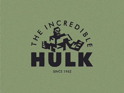 The Hulk logo mark branding design graphic design hulk illustration logo mark mythology typography ui ux vector