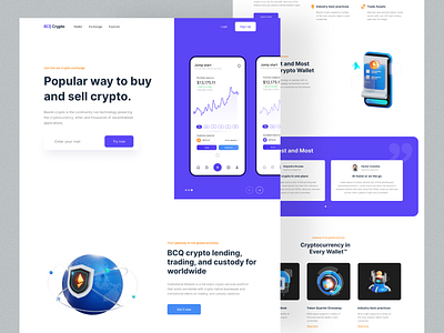 Crypto Service Website Design binance bitcoin blockchain coin color crypto crypto currency crypto wallet crypto website cryptocurrency decentralised decentralized finance exchange investment trading uiux wallet webdesign webpage website