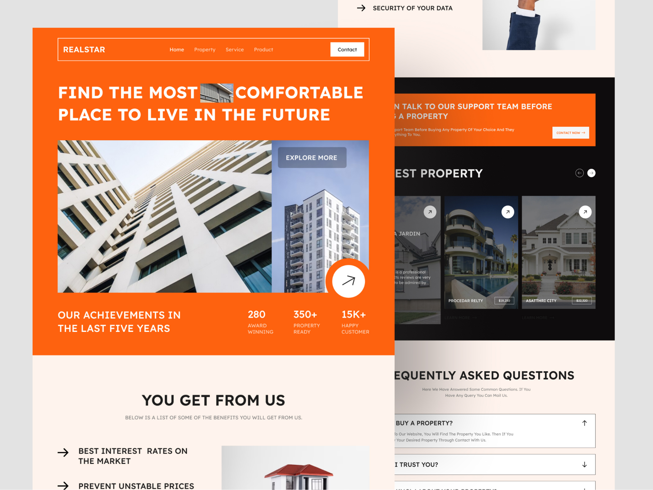 Real Estate Website Design home ui home website design landing page design real estate real estate agency real estate landing page real estate ui design real estate ux real estate web design real estate website ui web design website design