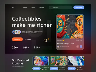 NFT Marketplace Homepage Design (Dark Version) animation blackcurrant branding crypto crypto design crypto mobile app design etherum game gameplay investment matio metamask motion graphics nft nft marketplace nft mobile app nft platform nft product nft web platform