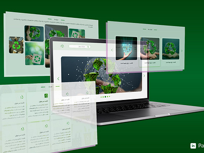 Recycle Website(Bazyaft Sabz Shiraz) color creative green idea landing page parastoomajidi prorotype recyclecompany sanandaj ui userflow ux wireframing