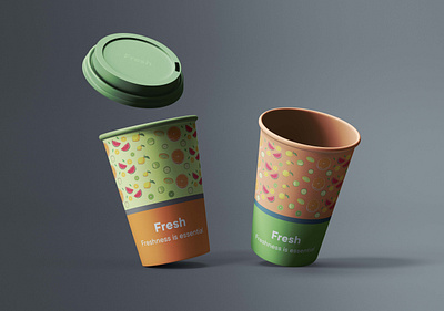 Coffee Cups branding coffee cup cup design disposable cup graphic design illustration vector