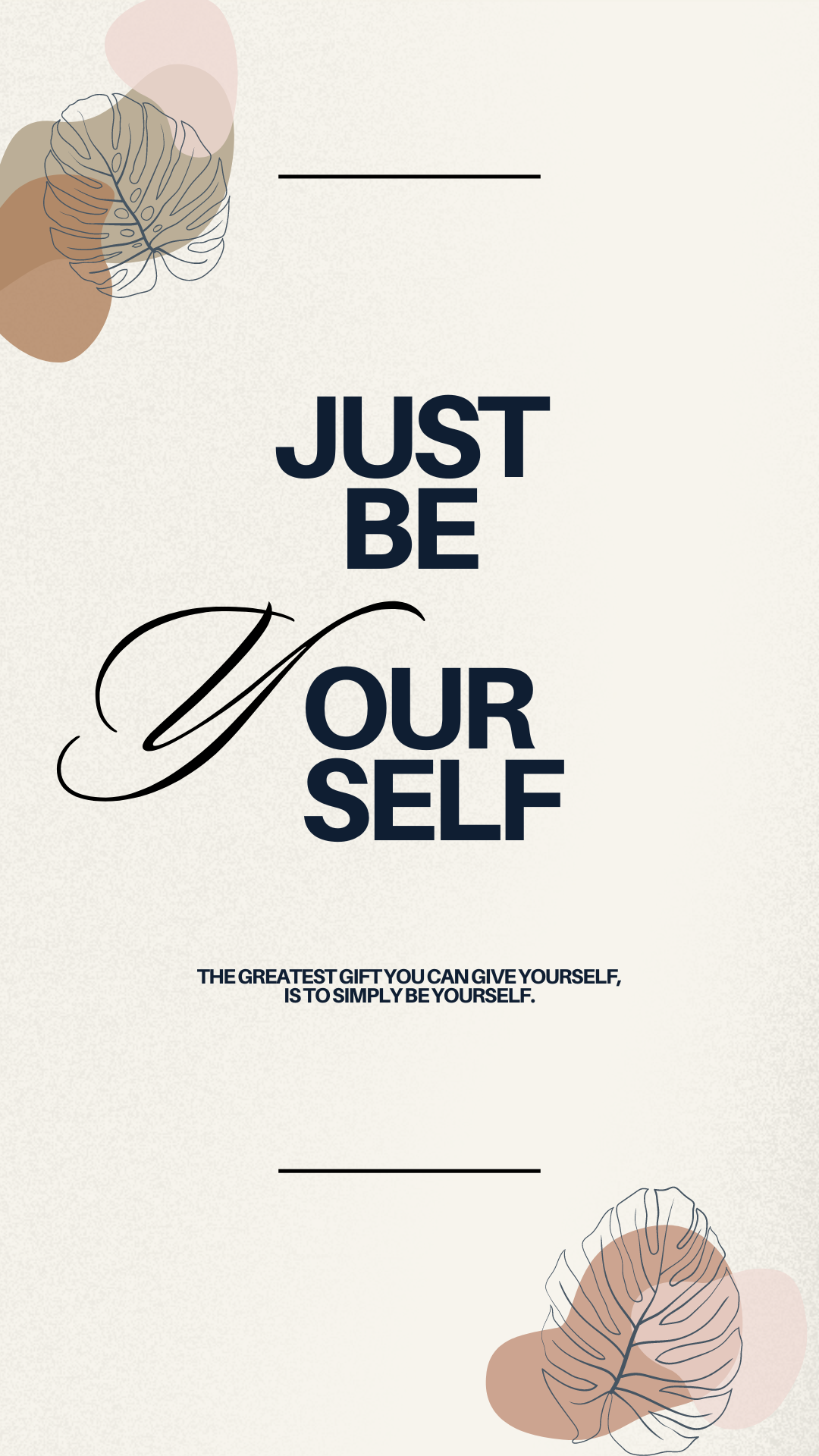 Be Yourself design graphic design
