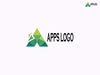 Apps logo branding 3d modern abstract letter logo design branding