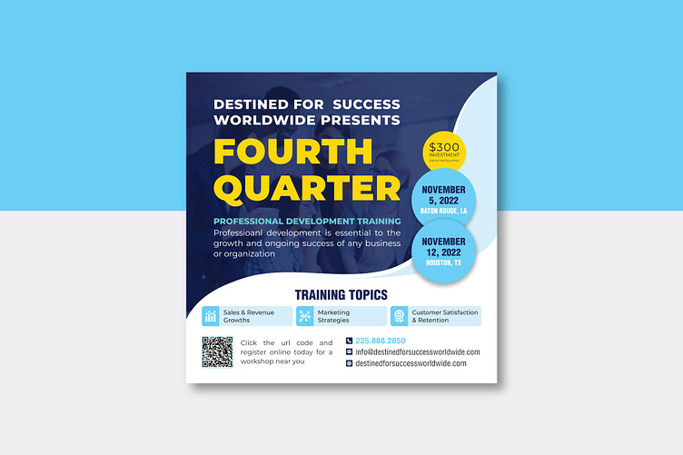 Professional Development Training Social Media Post Design by Md