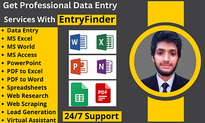 Data Entry and Lead Generation Expert data entry excel graphic design lead generation microsoft office spreadsheets