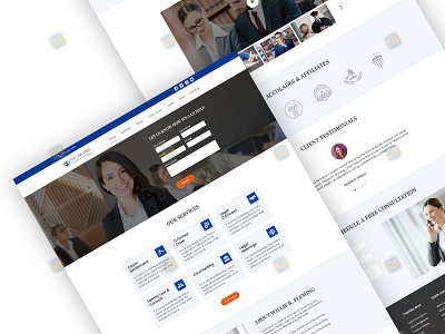 Responsive Landing page design for Law Firm advocate attorney brand company profile consultant creative design firm landing page law law firm lawyer layout legal minimal services typography ui ui design website