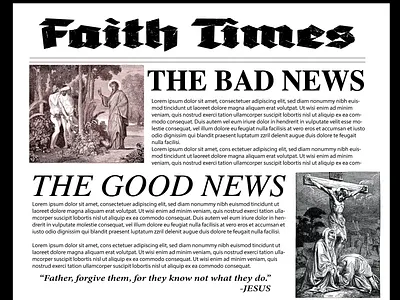 Faith Times christian church design graphic design jesus