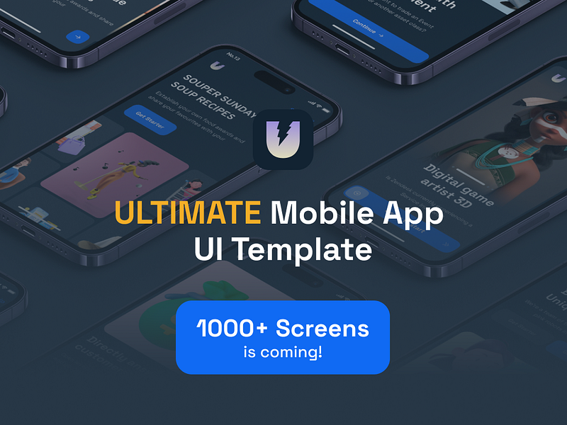 Ultimate Mobile App UI KIT app design flutter ios kit mobile template ui ultimate